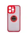 Kup Bizon Case Hybrid Ring Apple iPhone 15 Pro Max fumuriu cu un cadru roșu - BIZ3781 - {ean13} - Sklep Home Screen