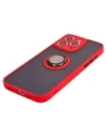 Buy Bizon Case Hybrid Ring Apple iPhone 15 Pro Max smoky with a red frame - BIZ3781 - {ean13} - Home Screen Store Europe