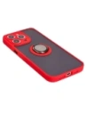 Buy Bizon Case Hybrid Ring Apple iPhone 15 Pro Max smoky with a red frame - BIZ3781 - {ean13} - Home Screen Store Europe