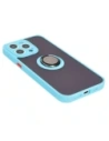 Kup Bizon Case Hybrid Ring Apple iPhone 15 Pro Max fumuriu cu un cadru albastru deschis - BIZ3782 - {ean13} - Sklep Home Screen