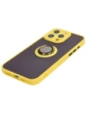 Buy Bizon Case Hybrid Ring Apple iPhone 15 Pro Max smoky with a yellow frame - BIZ3783 - {ean13} - Home Screen Store Europe