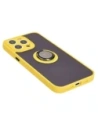 Buy Bizon Case Hybrid Ring Apple iPhone 15 Pro Max smoky with a yellow frame - BIZ3783 - {ean13} - Home Screen Store Europe