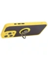 Buy Bizon Case Hybrid Ring Apple iPhone 15 Pro Max smoky with a yellow frame - BIZ3783 - {ean13} - Home Screen Store Europe