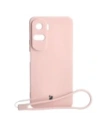 Etui Bizon Case Silicone do Honor 90 Lite jasnoróżowe