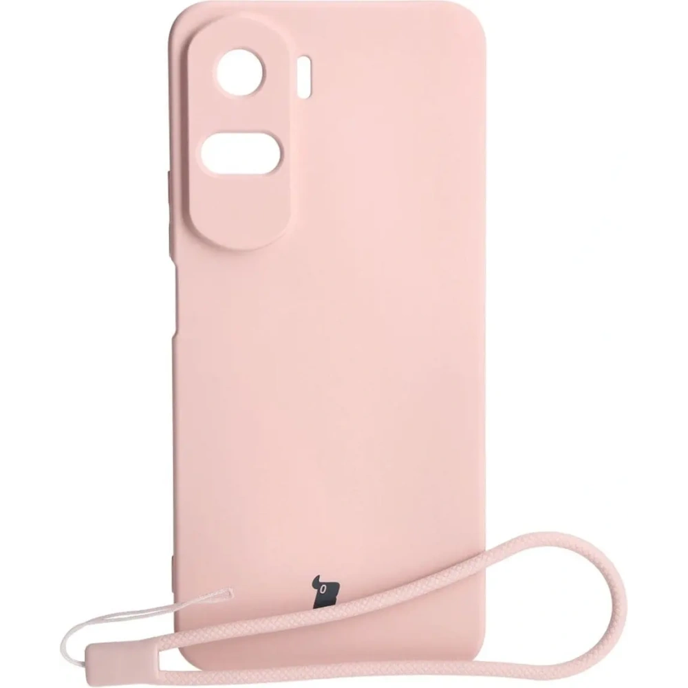 Etui Bizon Case Silicone do Honor 90 Lite jasnoróżowe