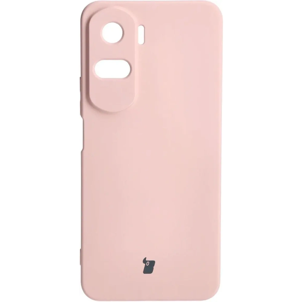 Etui Bizon Case Silicone do Honor 90 Lite jasnoróżowe