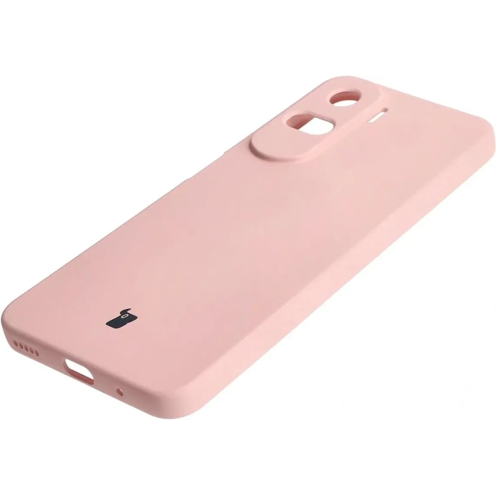 Etui Bizon Case Silicone do Honor 90 Lite jasnoróżowe