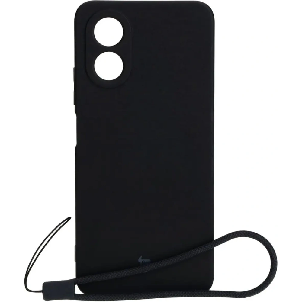 Etui Bizon Case Silicone do Oppo A38 4G czarne