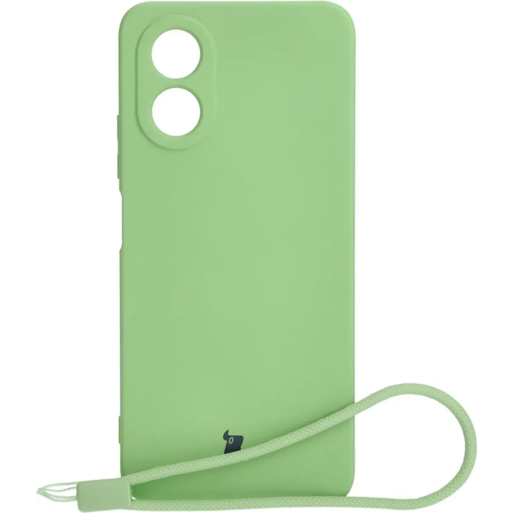 Etui Bizon Case Silicone do Oppo A38 4G jasnozielone