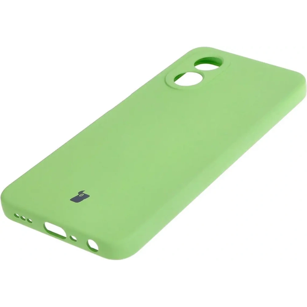 Etui Bizon Case Silicone do Oppo A38 4G jasnozielone