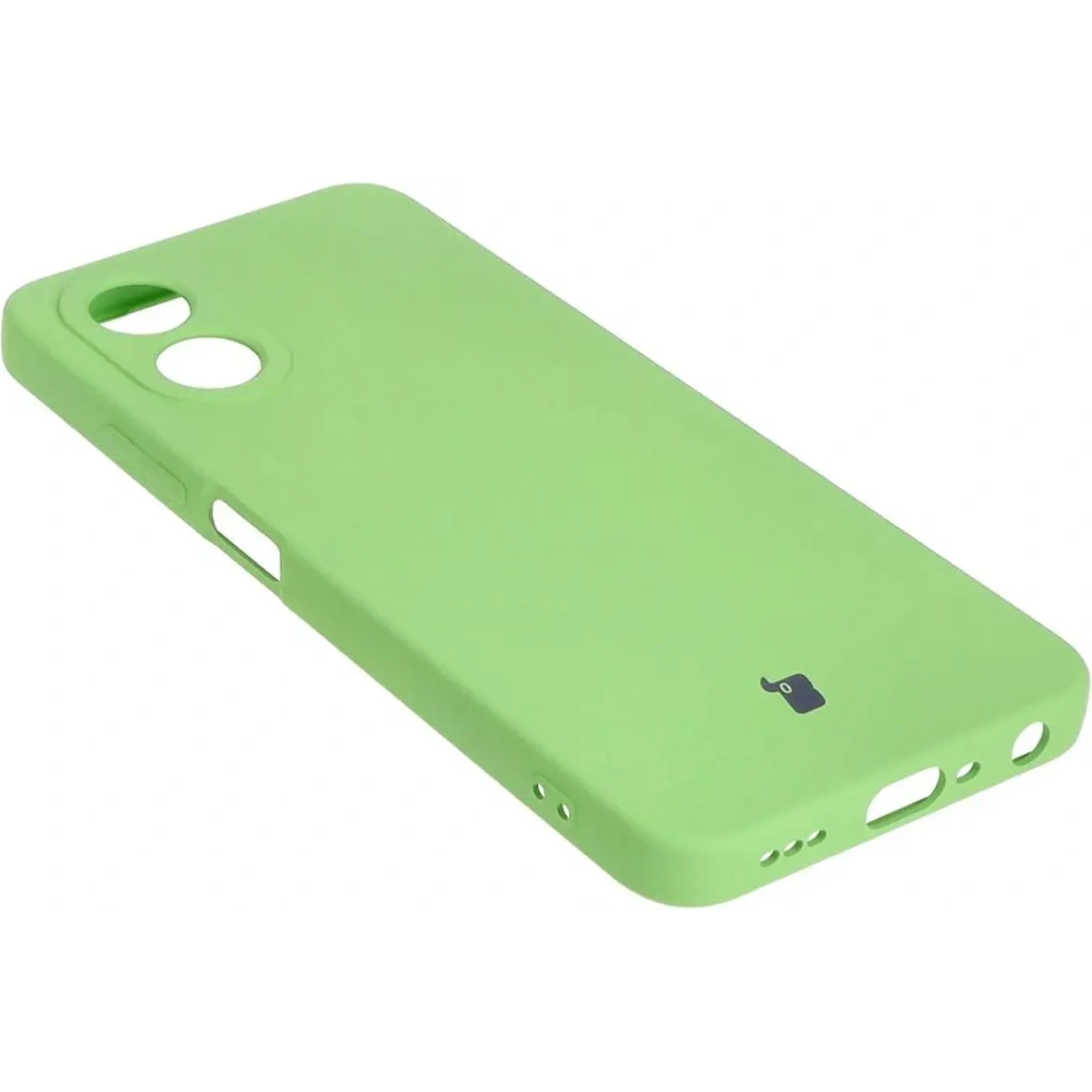 Etui Bizon Case Silicone do Oppo A38 4G jasnozielone