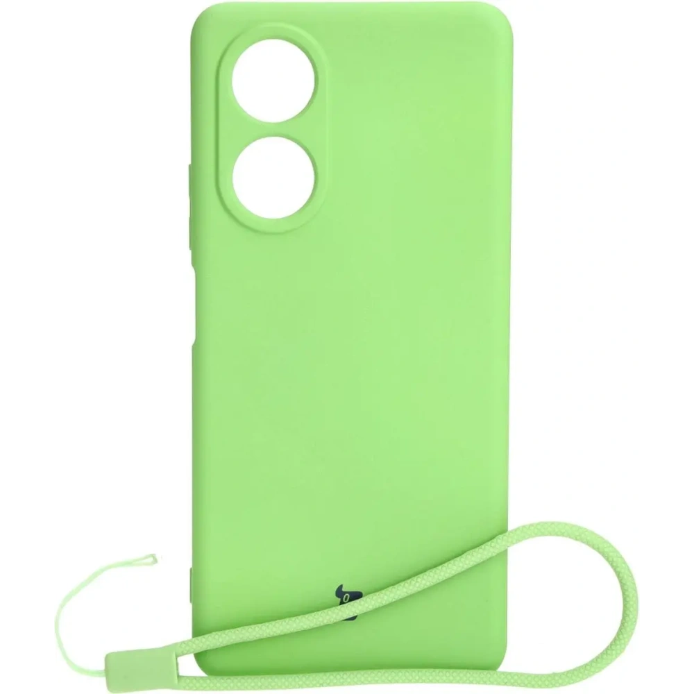 Etui Bizon Case Silicone do Oppo A58 4G jasnozielone