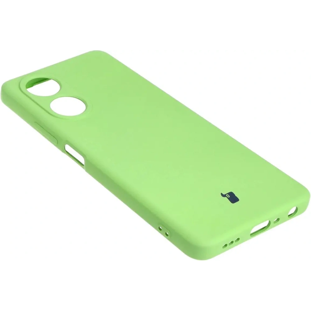 Etui Bizon Case Silicone do Oppo A58 4G jasnozielone