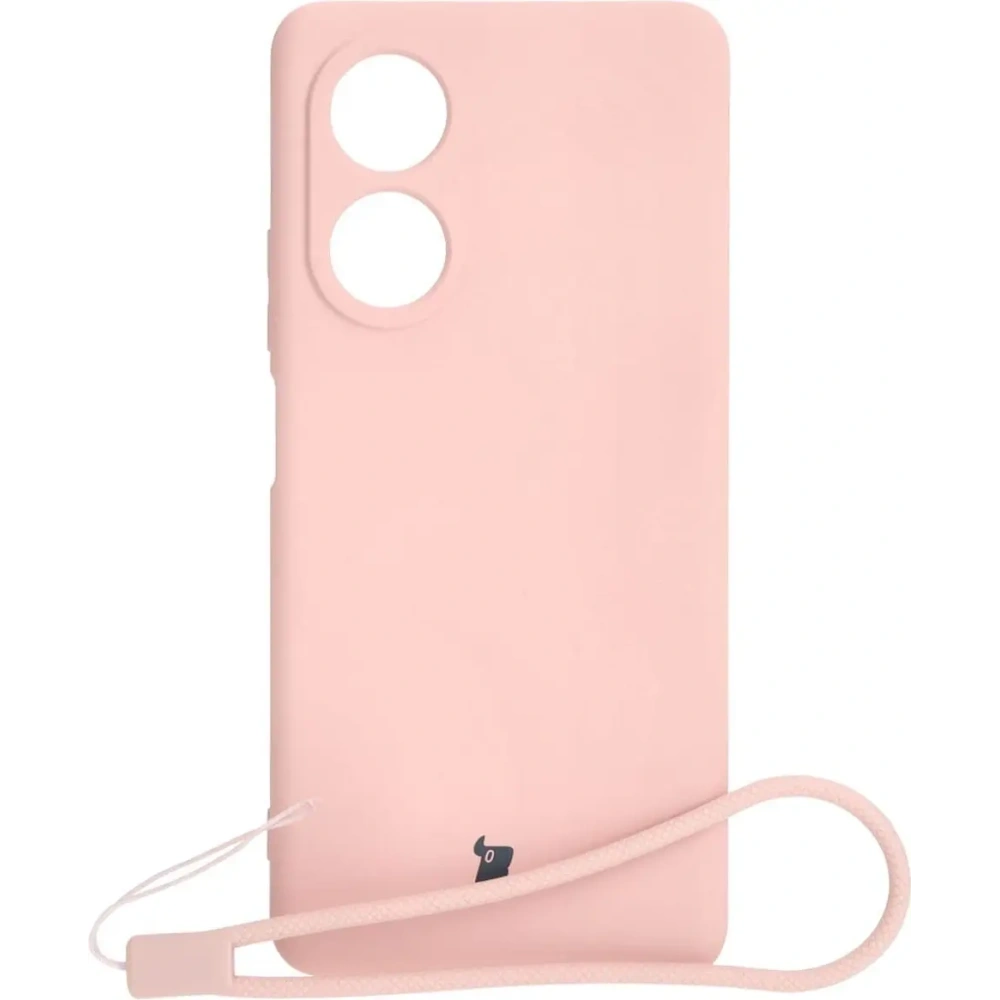 Etui Bizon Case Silicone do Oppo A58 4G jasnoróżowe
