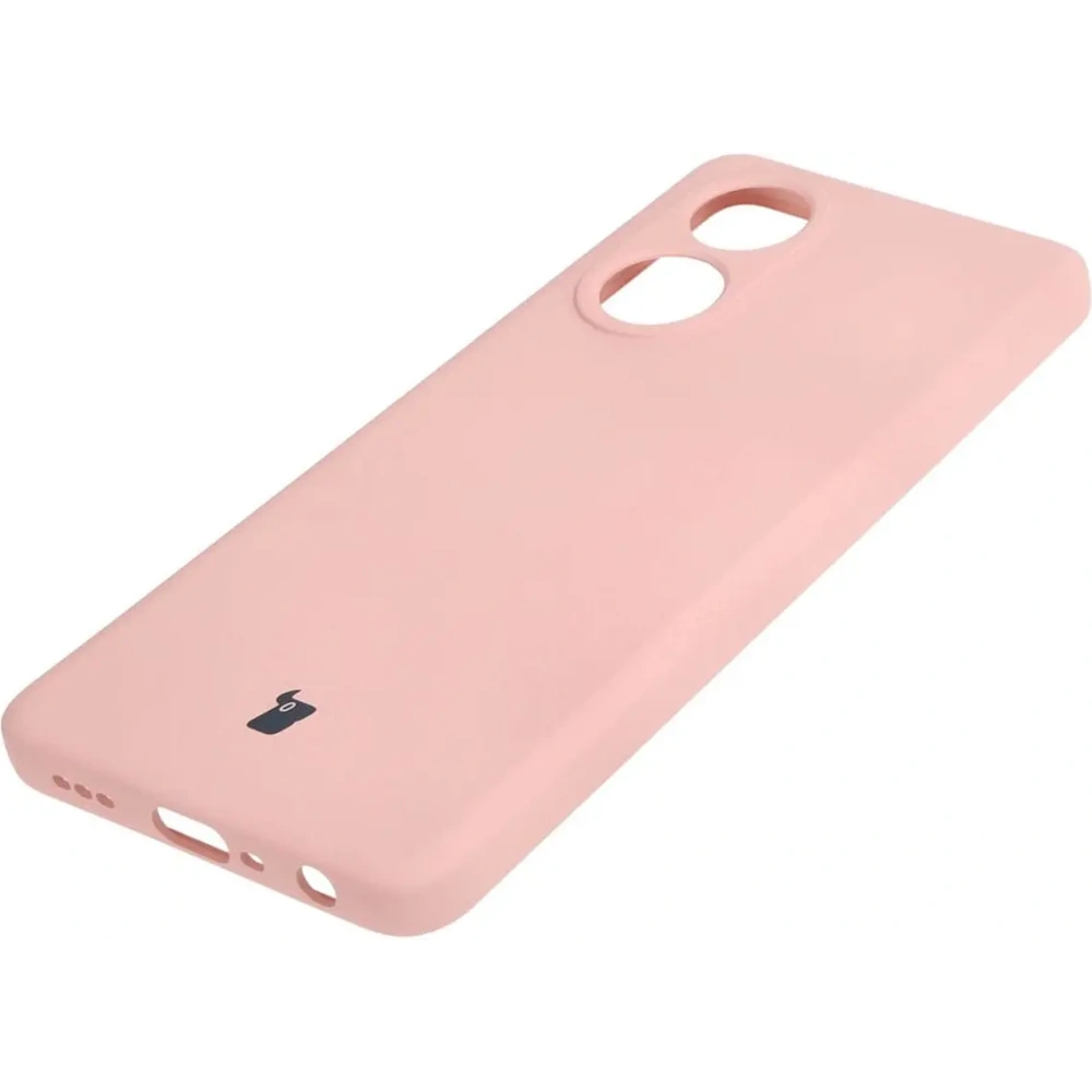 Etui Bizon Case Silicone do Oppo A58 4G jasnoróżowe