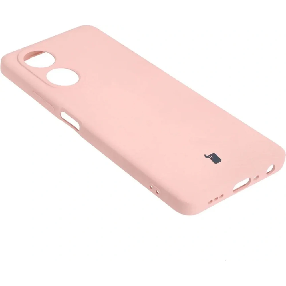 Etui Bizon Case Silicone do Oppo A58 4G jasnoróżowe