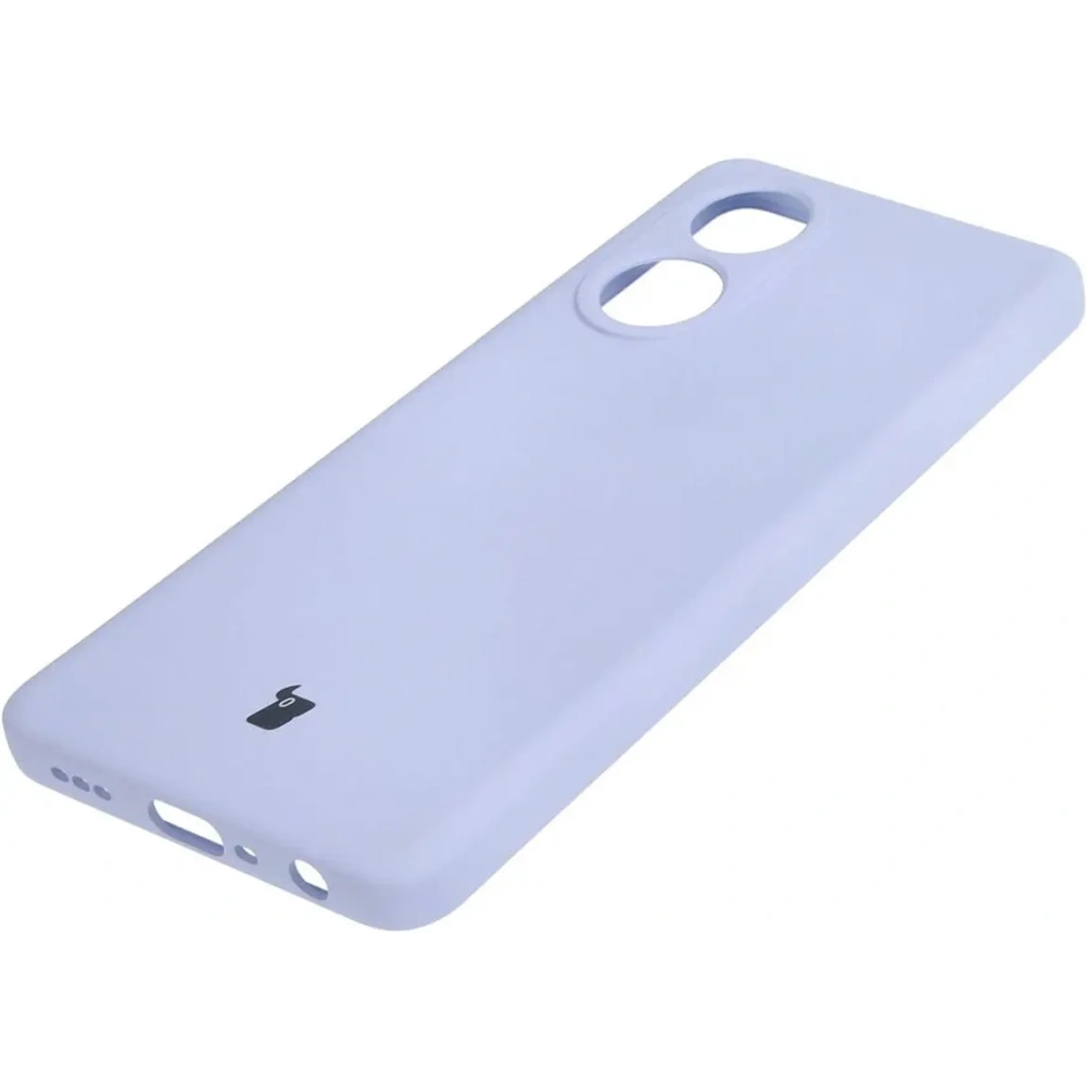 Etui Bizon Case Silicone do Oppo A58 4G jasnofioletowe