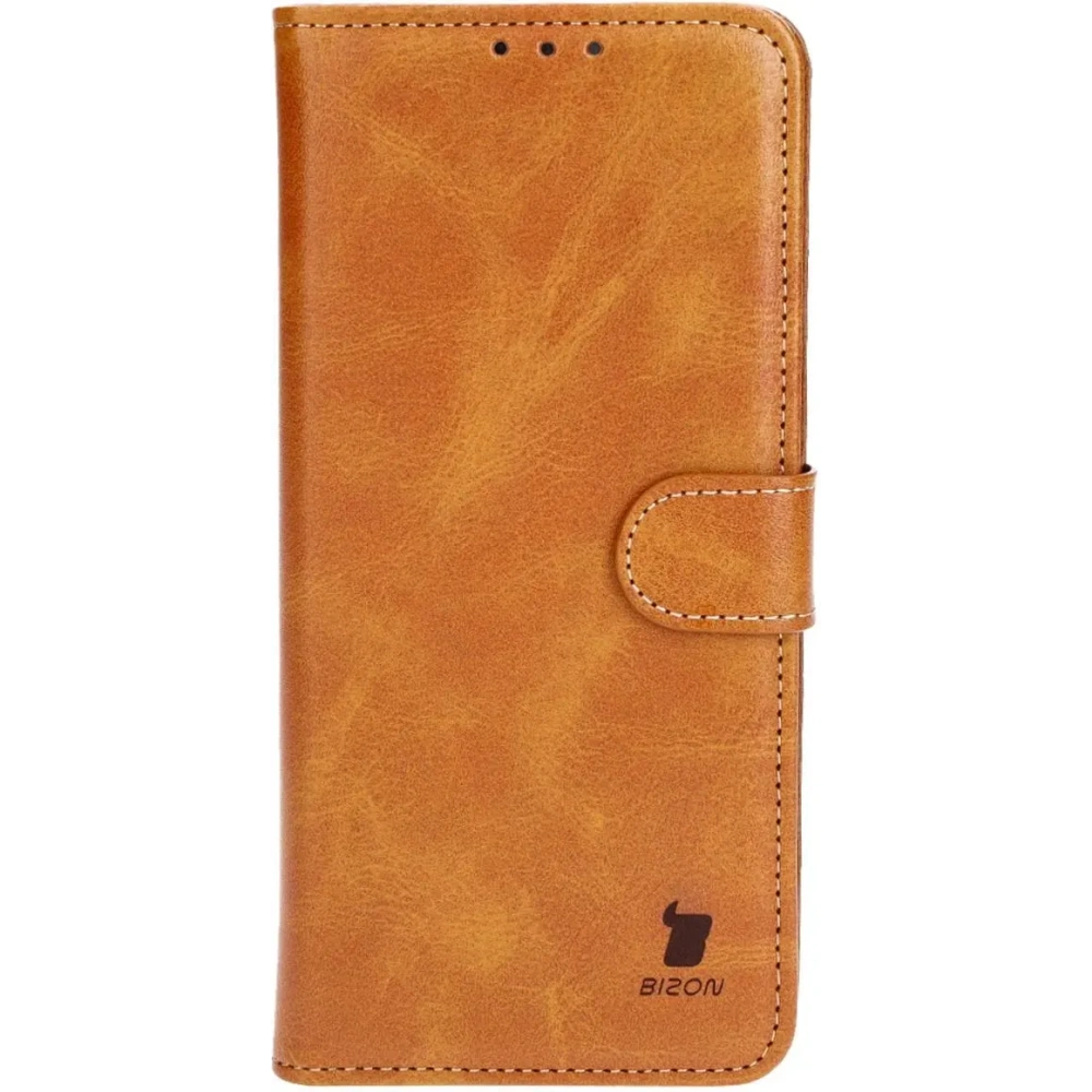 Etui z klapką Bizon Case Pocket do Oppo A58 4G brązowe