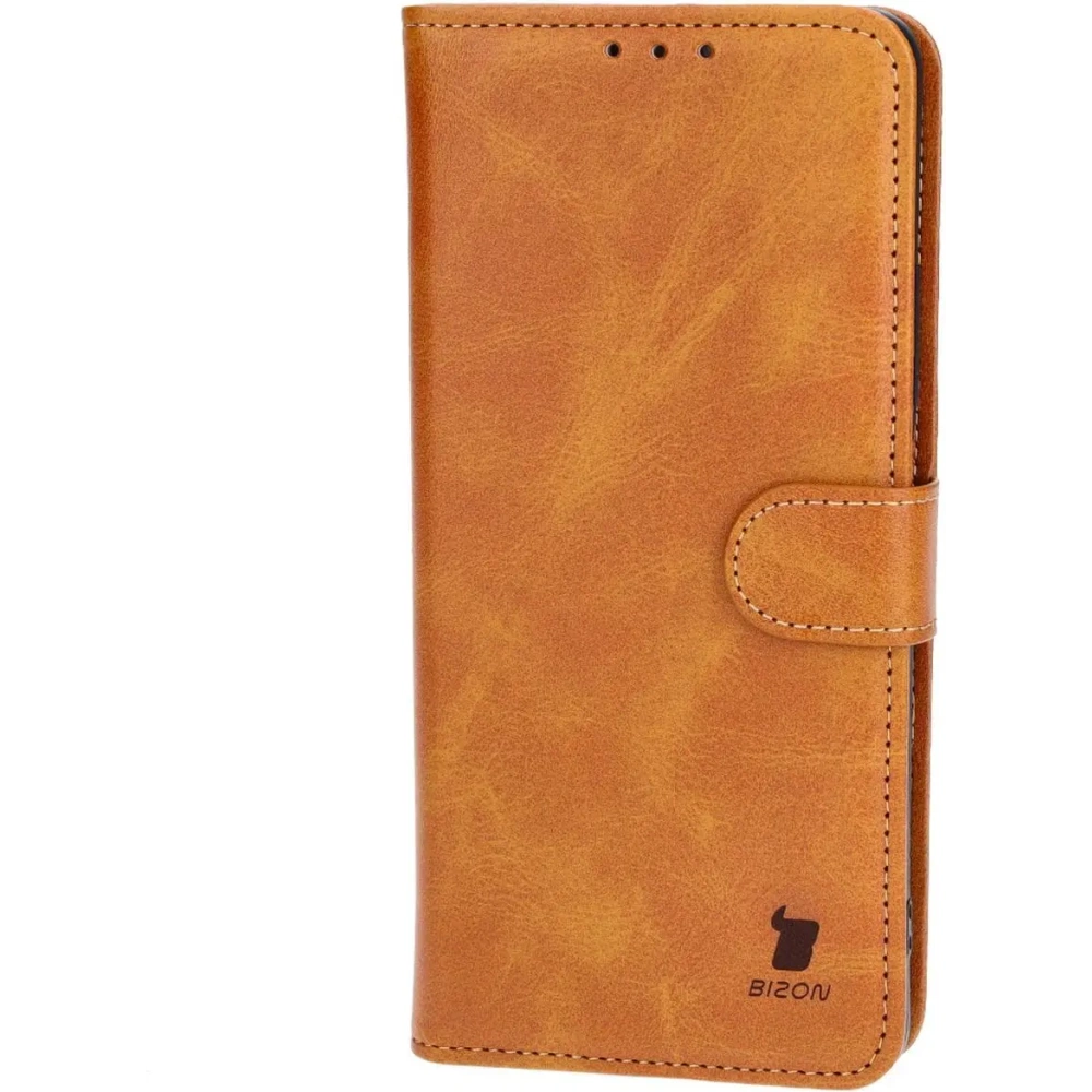 Etui z klapką Bizon Case Pocket do Oppo A58 4G brązowe