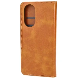 Etui z klapką Bizon Case Pocket do Oppo A58 4G brązowe