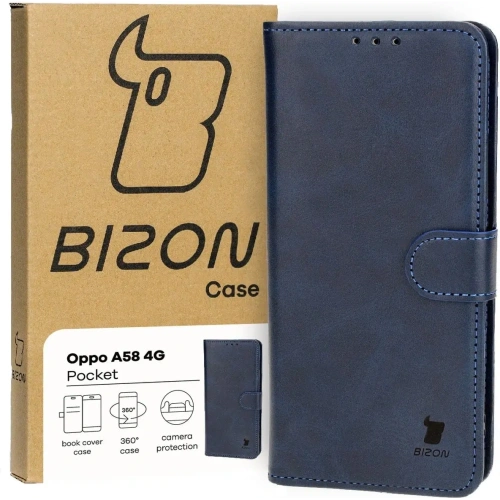 Kup Bizon tok zsebbe Oppo A58 4G sötétkék - BIZ3795 - {ean13} - Sklep Home Screen