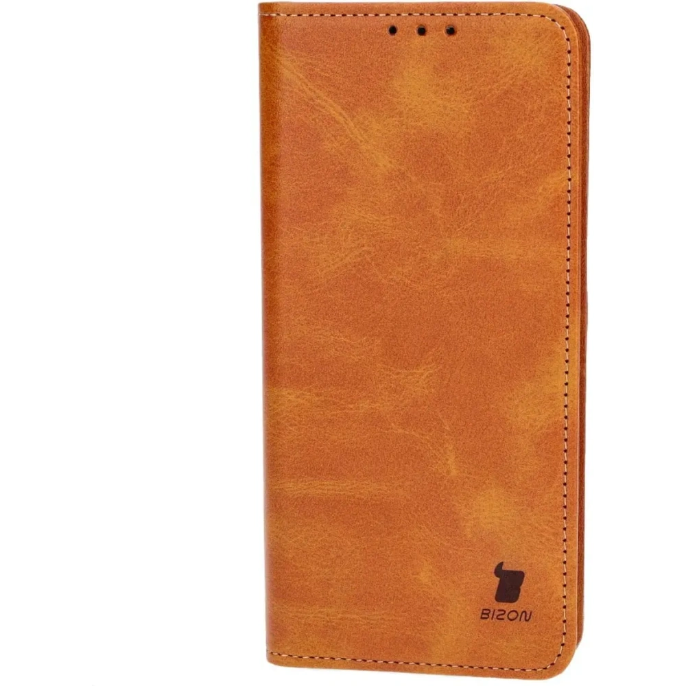 Etui z klapką Bizon Case Pocket Pro do Oppo A58 4G brązowe