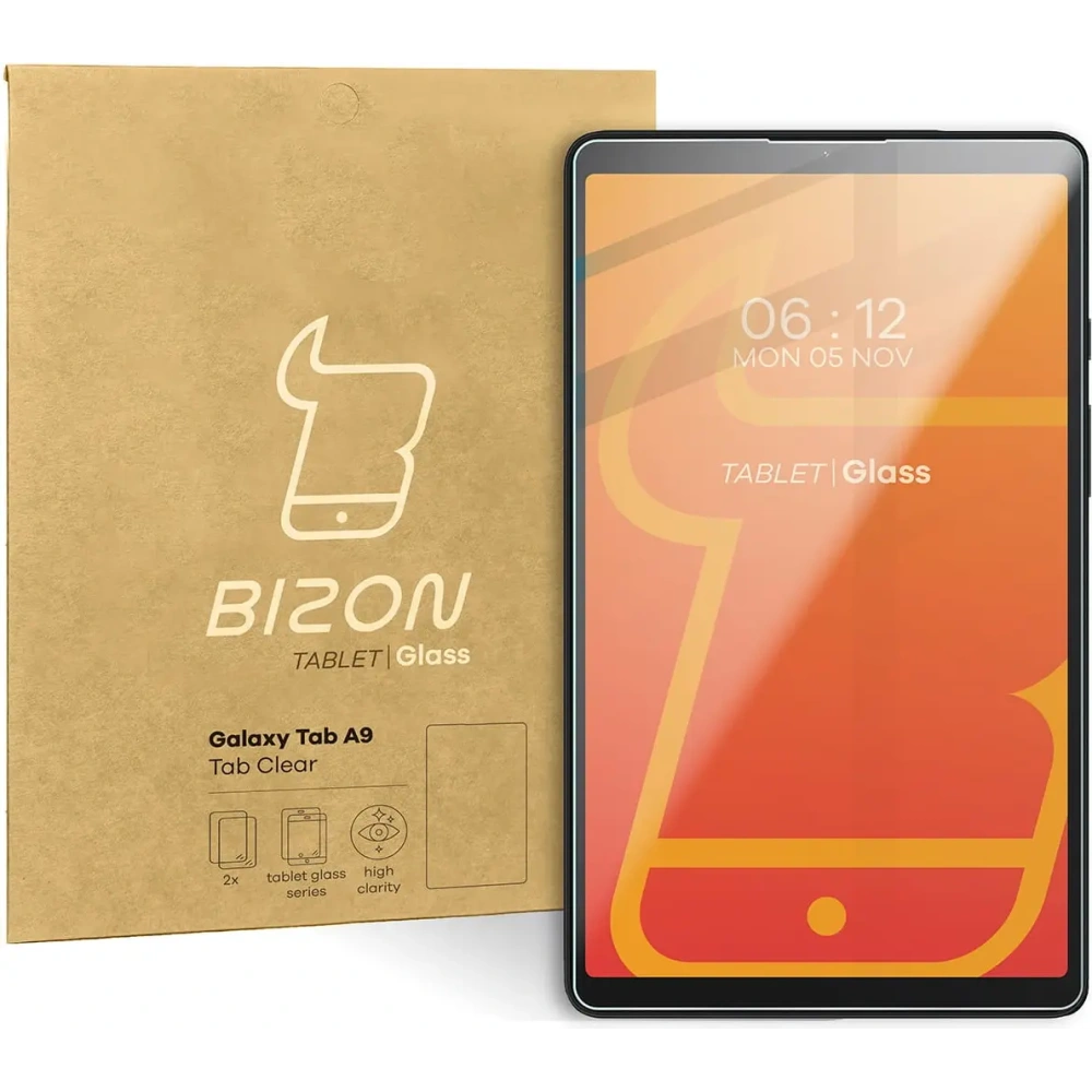 Szkło hartowane Bizon Glass Tab Clear do Samsung Galaxy Tab A9 [2 PACK]