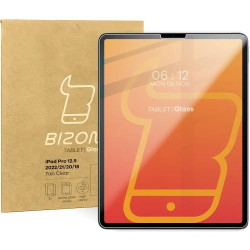 Kup Sklo tvrzené Bizon Glass Tab Clear pro iPad Pro 12.9 2022/2021/2020/2018 [2 PACK] - BIZ3816 - {ean13} - Sklep Home Screen