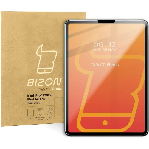 Kup Tvrzené sklo Bizon Glass Tab Clear pro iPad Pro 11 2022/2021/2020/2018/AIR 6/5/4 [2 PACK] - BIZ3817 - {ean13} - Sklep Home Screen