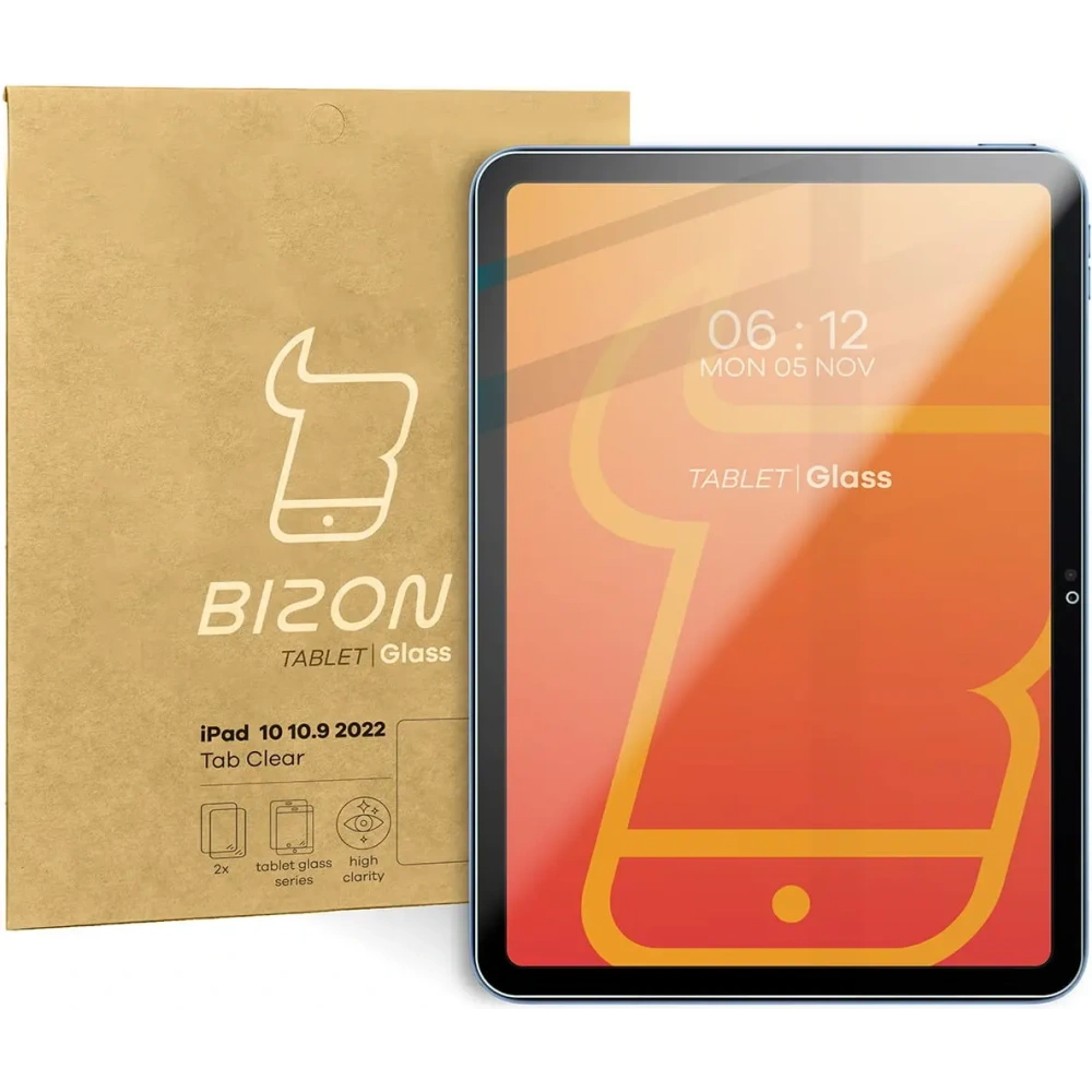 Szkło hartowane Bizon Glass Tab Clear do iPad 10 10.9 2022 [2 PACK]