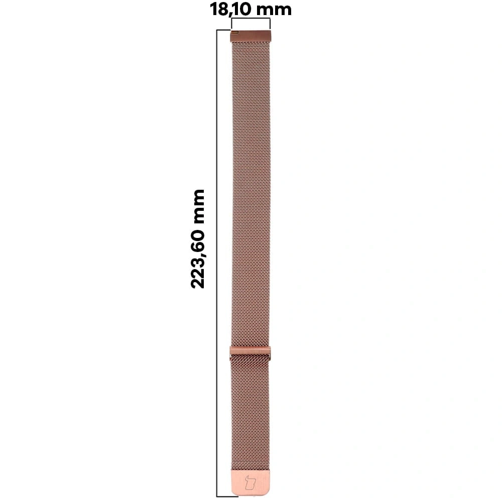 Pasek Bizon Strap Watch Chain 20 mm do smartwatcha różowozłoty