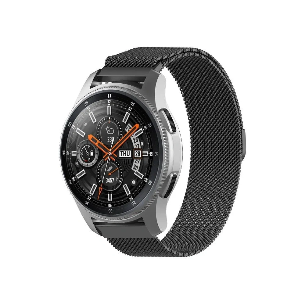 Pasek Bizon Strap Watch Chain 18 mm do smartwatcha czarny