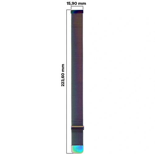 Kup Lanț pentru ceas Bizon Strap 18 mm curcubeu - BIZ3829 - {ean13} - Sklep Home Screen