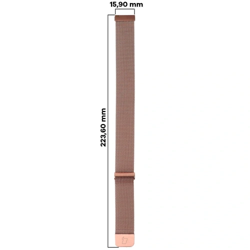 Kup Pasek Bizon Strap Watch Chain 18 mm do smartwatcha różowozłoty - BIZ3830 - {ean13} - Sklep Home Screen