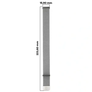 Kup Curea de ceas Bizon cu lanț de 18 mm argintie - BIZ3831 - {ean13} - Sklep Home Screen