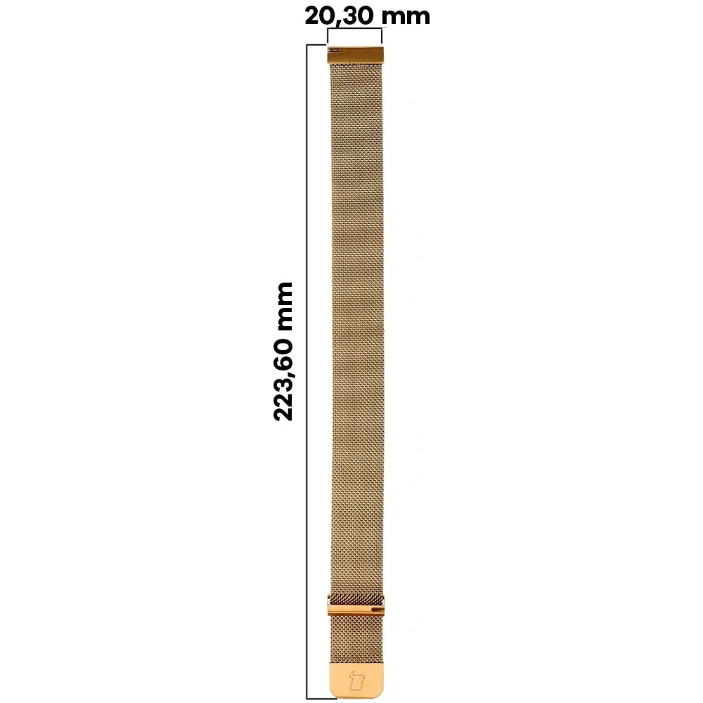 Pasek Bizon Strap Watch Chain 22 mm do smartwatcha złoty