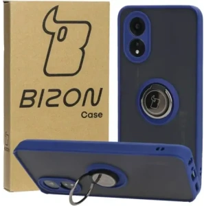 Kup Pouzdro s úchopem na prst Bizon Case Hybrid Ring pro Oppo A38 4G kouřové s modrým rámečkem - BIZ3836 - {ean13} - Sklep Home Screen