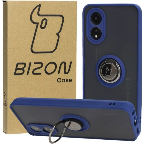 Kup Pouzdro s úchopem na prst Bizon Case Hybrid Ring pro Oppo A38 4G kouřové s modrým rámečkem - BIZ3836 - {ean13} - Sklep Home Screen