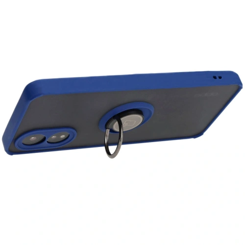 Kup Pouzdro s úchopem na prst Bizon Case Hybrid Ring pro Oppo A38 4G kouřové s modrým rámečkem - BIZ3836 - {ean13} - Sklep Home Screen