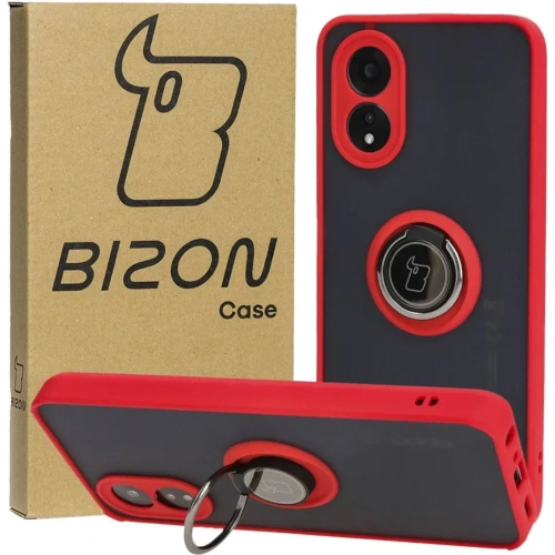Buy Bizon Case Hybrid Ring Oppo A38 4G smoky with a red frame - BIZ3838 - {ean13} - Home Screen Store Europe