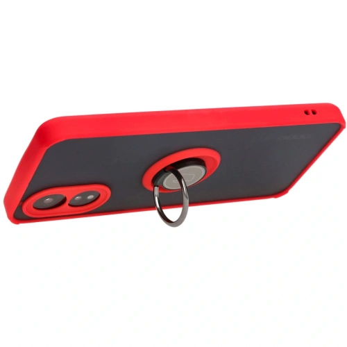 Buy Bizon Case Hybrid Ring Oppo A38 4G smoky with a red frame - BIZ3838 - {ean13} - Home Screen Store Europe