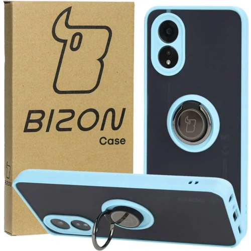 Kup Etui s úchopem na prst Bizon Case Hybrid Ring pro Oppo A38 4G kouřové s světle modrým rámem - BIZ3839 - {ean13} - Sklep Home Screen