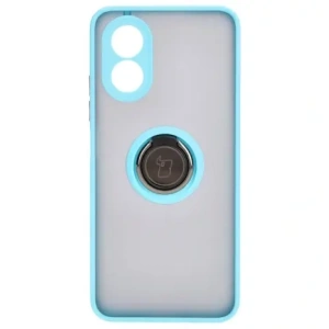 Kup Bizon Caz Hibrid Ring Oppo A38 4G fumuriu cu o ramă bleu deschis - BIZ3839 - {ean13} - Sklep Home Screen