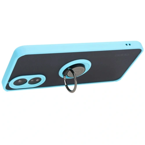 Kup Etui s úchopem na prst Bizon Case Hybrid Ring pro Oppo A38 4G kouřové s světle modrým rámem - BIZ3839 - {ean13} - Sklep Home Screen