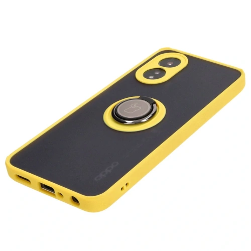 Buy Bizon Case Hybrid Ring Oppo A38 4G smoky with a yellow frame - BIZ3840 - {ean13} - Home Screen Store Europe