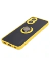 Buy Bizon Case Hybrid Ring Oppo A38 4G smoky with a yellow frame - BIZ3840 - {ean13} - Home Screen Store Europe