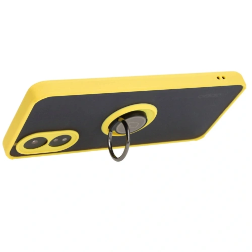 Buy Bizon Case Hybrid Ring Oppo A38 4G smoky with a yellow frame - BIZ3840 - {ean13} - Home Screen Store Europe