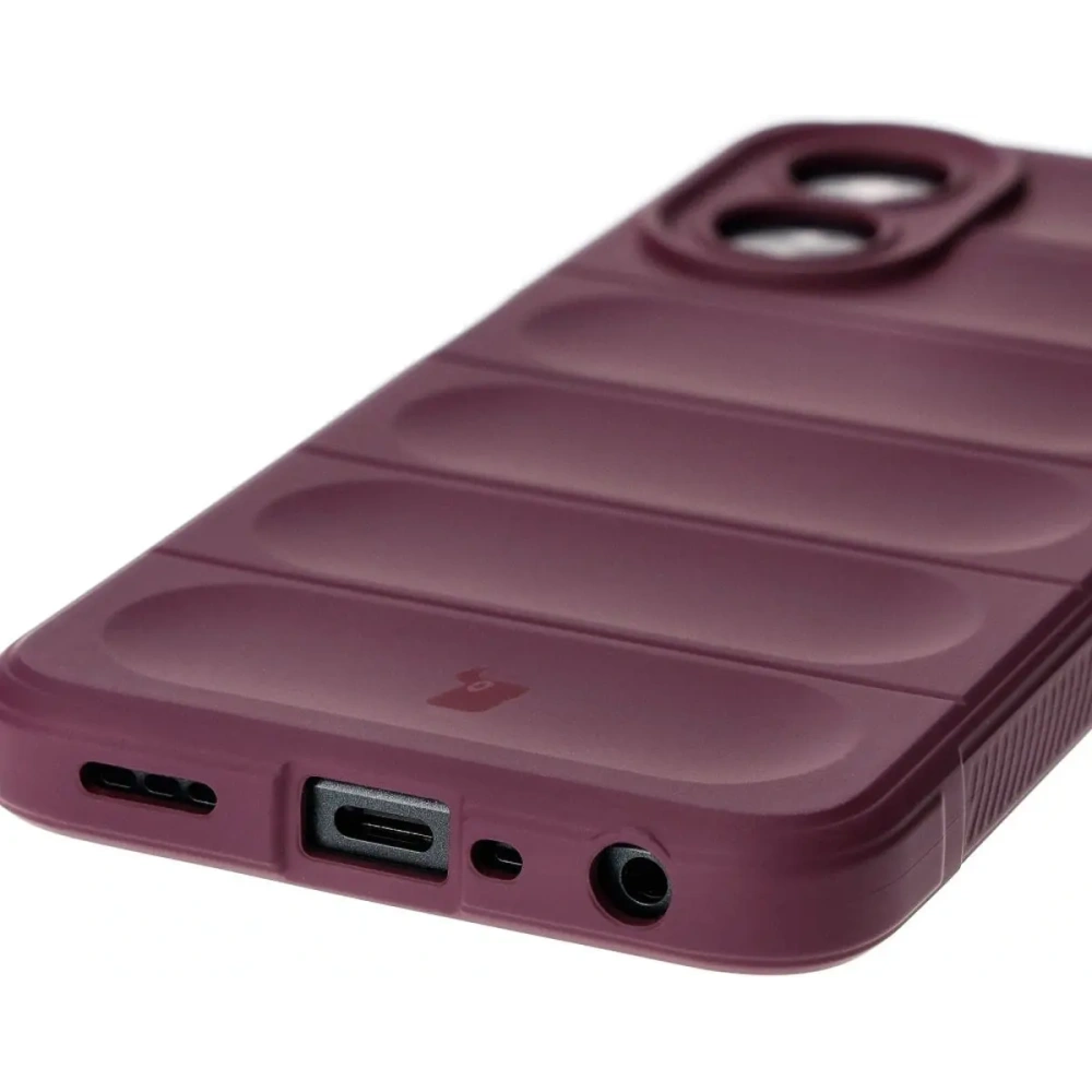 Pancerne etui Bizon Case Tur do Oppo A38 4G ciemnofioletowe