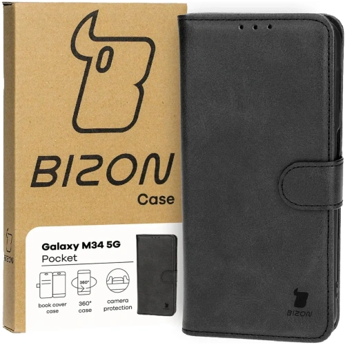 Kup Bizon Case Pocket Samsung Galaxy M34 5G negru - BIZ3849 - {ean13} - Sklep Home Screen