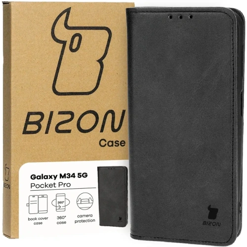 Kup Etui z klapką Bizon Case Pocket Pro do Samsung Galaxy M34 5G czarne - BIZ3852 - {ean13} - Sklep Home Screen